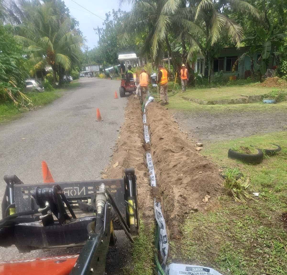 Hiremaster Micronesia project work – Telecommunications Civil Works
